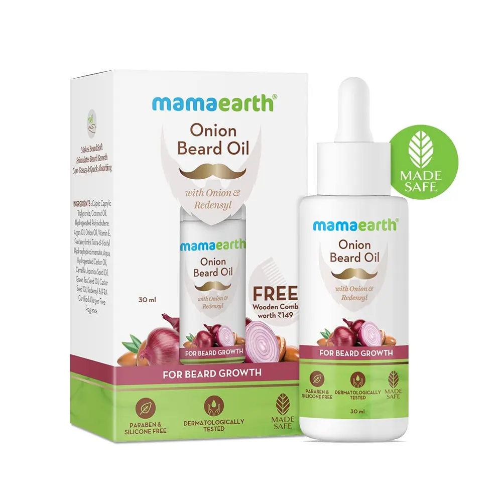 Mamaearth Onion Beard Oil With Onion And Redensyl 30Ml