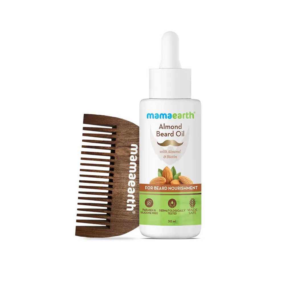 Mamaearth Almond Beard Oil With Almond And Biotin 30Ml