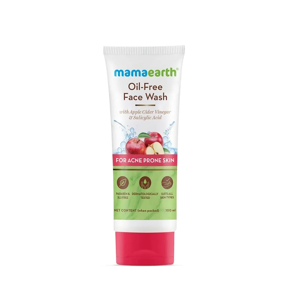 Mamaearth Oil Free Face Wash With Apple Cider Vinegar And Salicylic Acid 100Ml