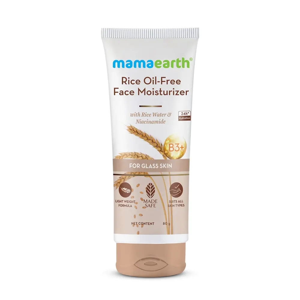 Mamaearth Rice Oil Free Face Moisturizer With Rice Water And Niacinamide 80G
