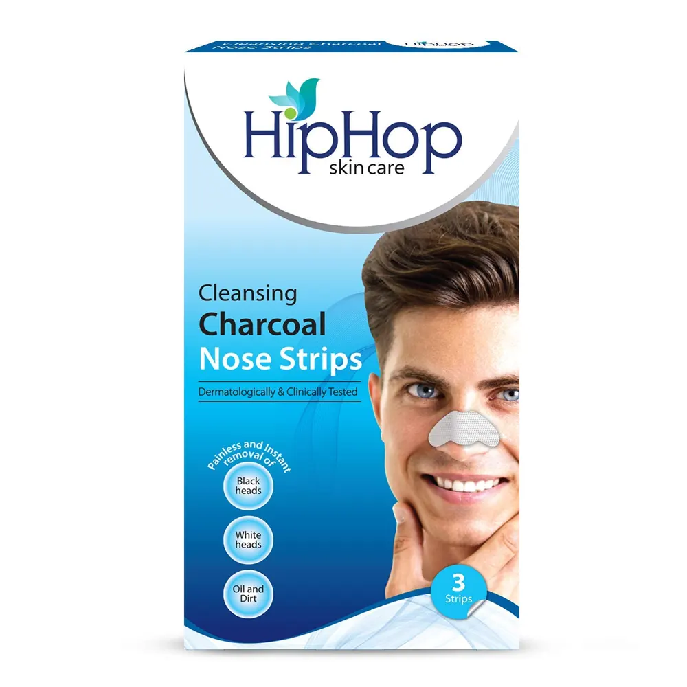 Hip Hop Skin Care Cleansing Charcoal Nose Strips For Men 3N