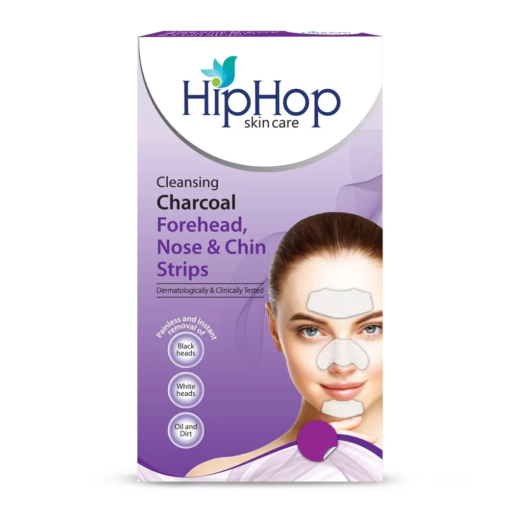 Hip Hop Skin Care Cleansing Charcoal Nose Forehead, Nose & Chin Strips 2N