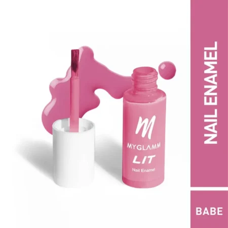Myglamm Lit Nail Enamel Formulated In Luxembourg Babe 7Ml