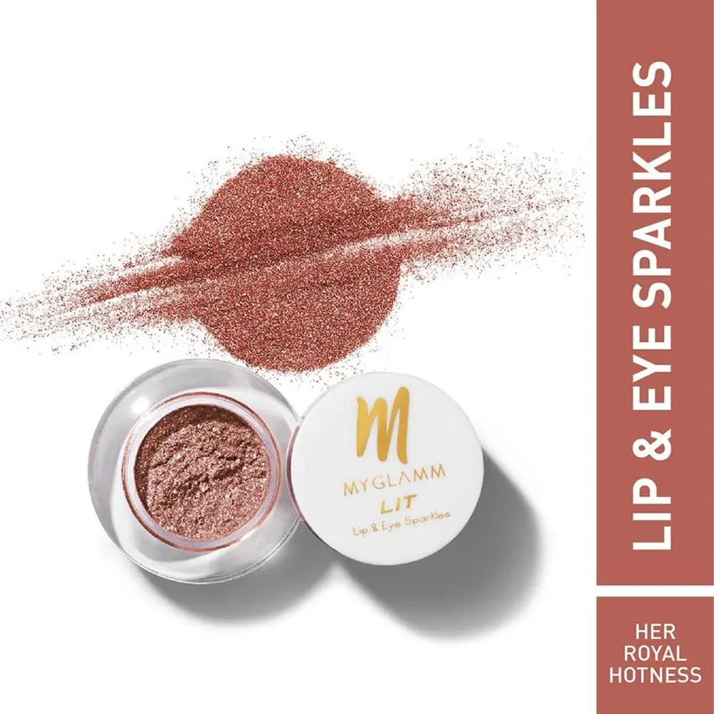 Myglamm Lit Lip And Eye Sparkles Her Royal Hotness 1.1G