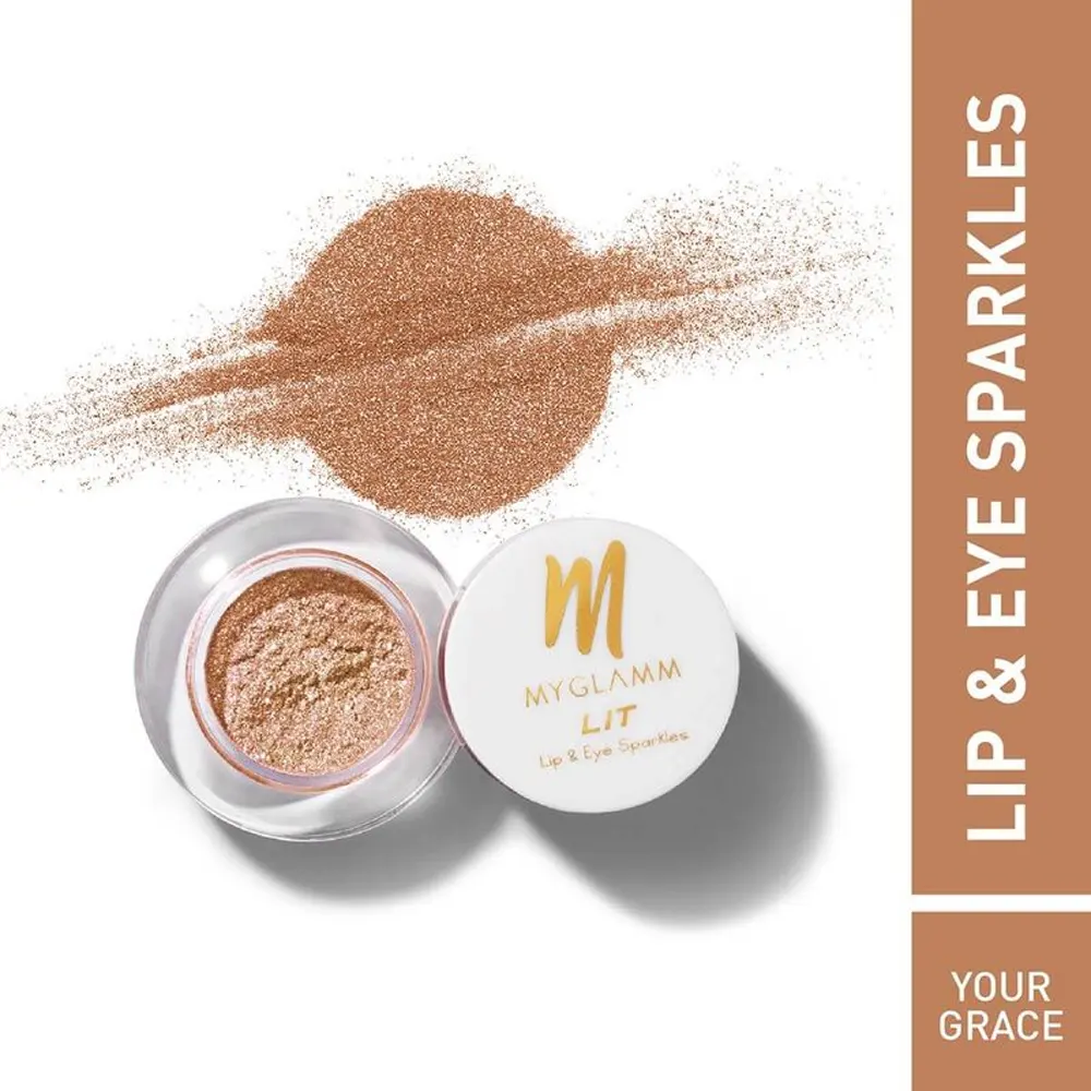 Myglamm Lit Lip And Eye Sparkles Your Grace 1.1G