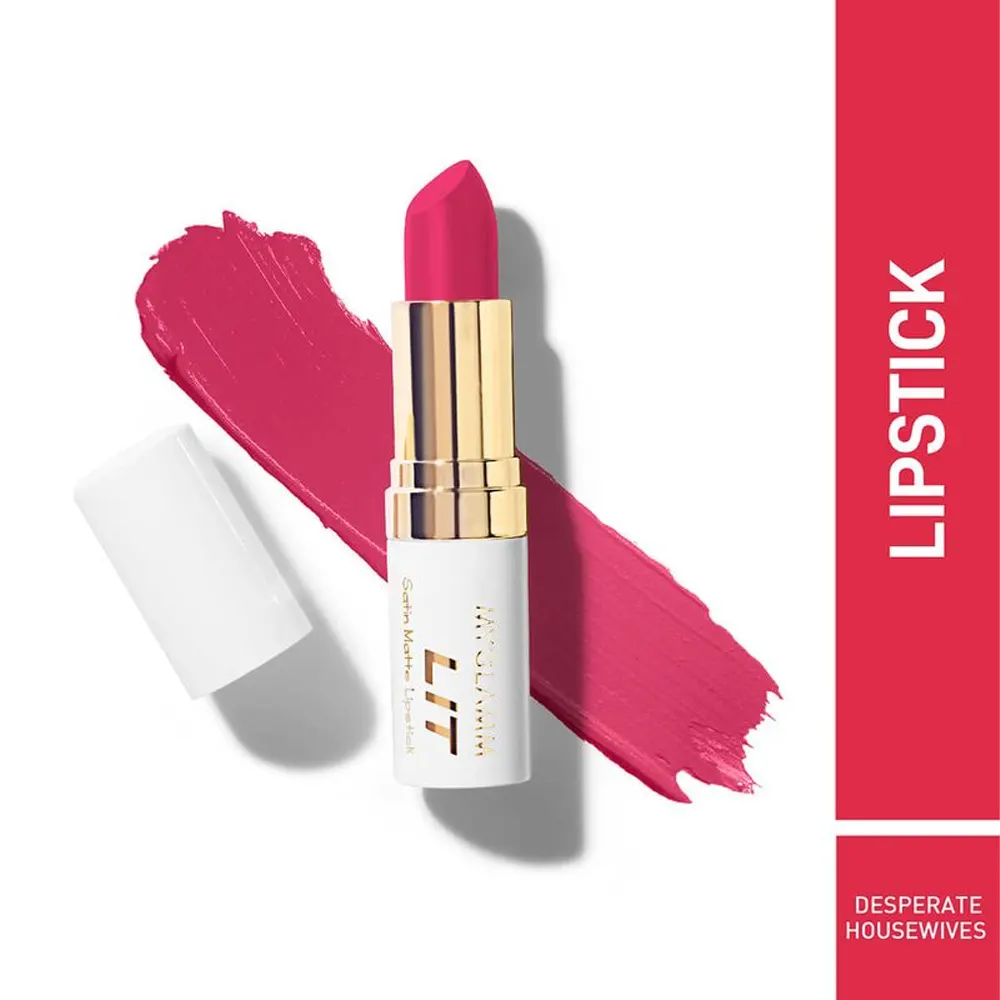 Myglamm Lit Satin Matte Lipstick Desperate Housewives 4.5G