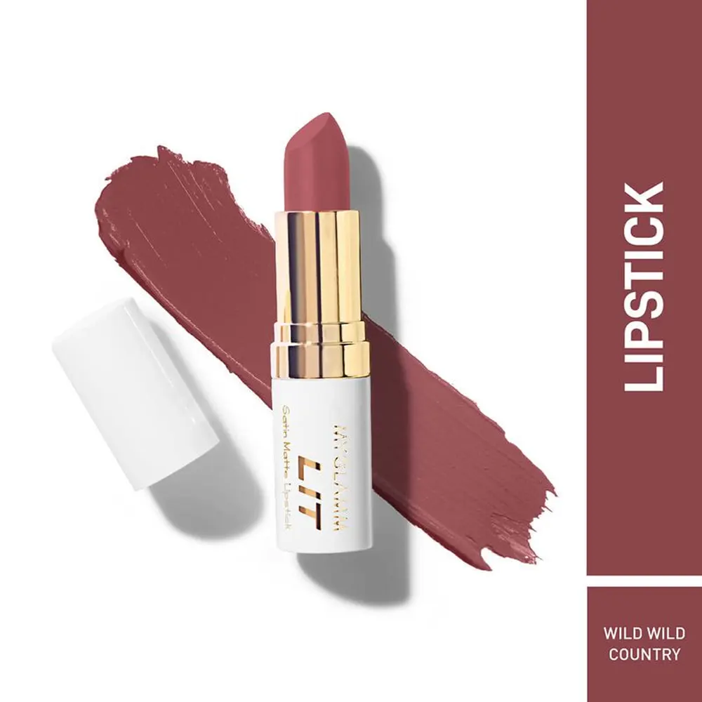 Myglamm Lit Satin Matte Lipstick Wild Wild Country 4.5G