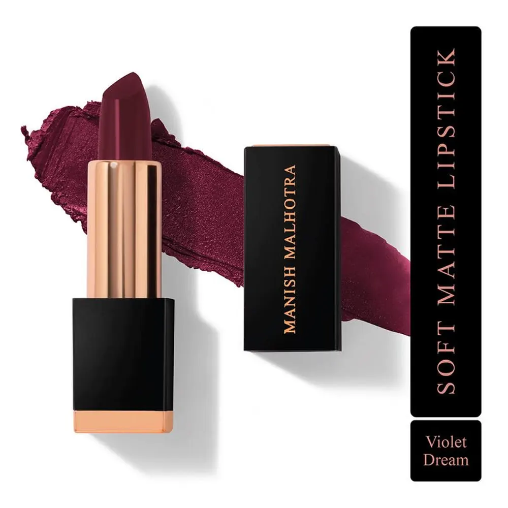 Myglamm Manish Malhotra Soft Matte Lipstick Violet Dream 4G
