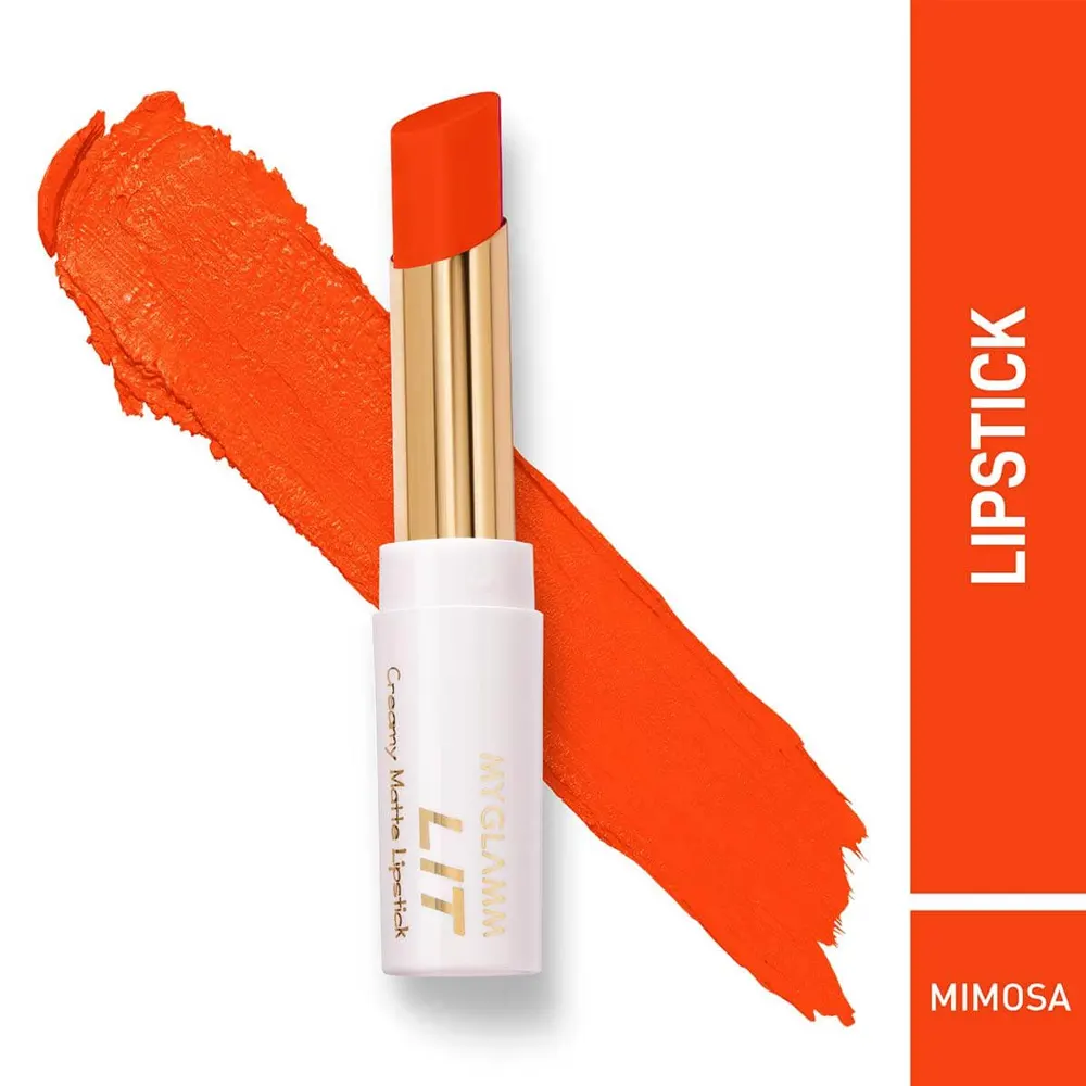 Myglamm Lit Creamy Matte Lipstick Mimosa 3.7G