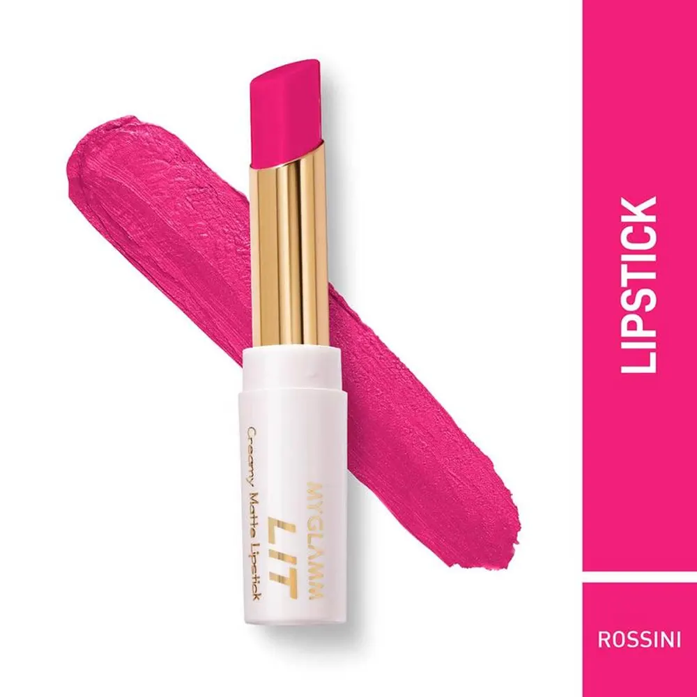 Myglamm Lit Creamy Matte Lipstick Rossini 3.7G