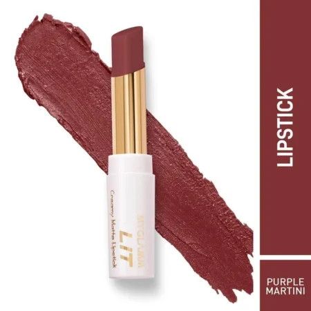 Myglamm Lit Creamy Matte Lipstick Purple Martini 3.7G