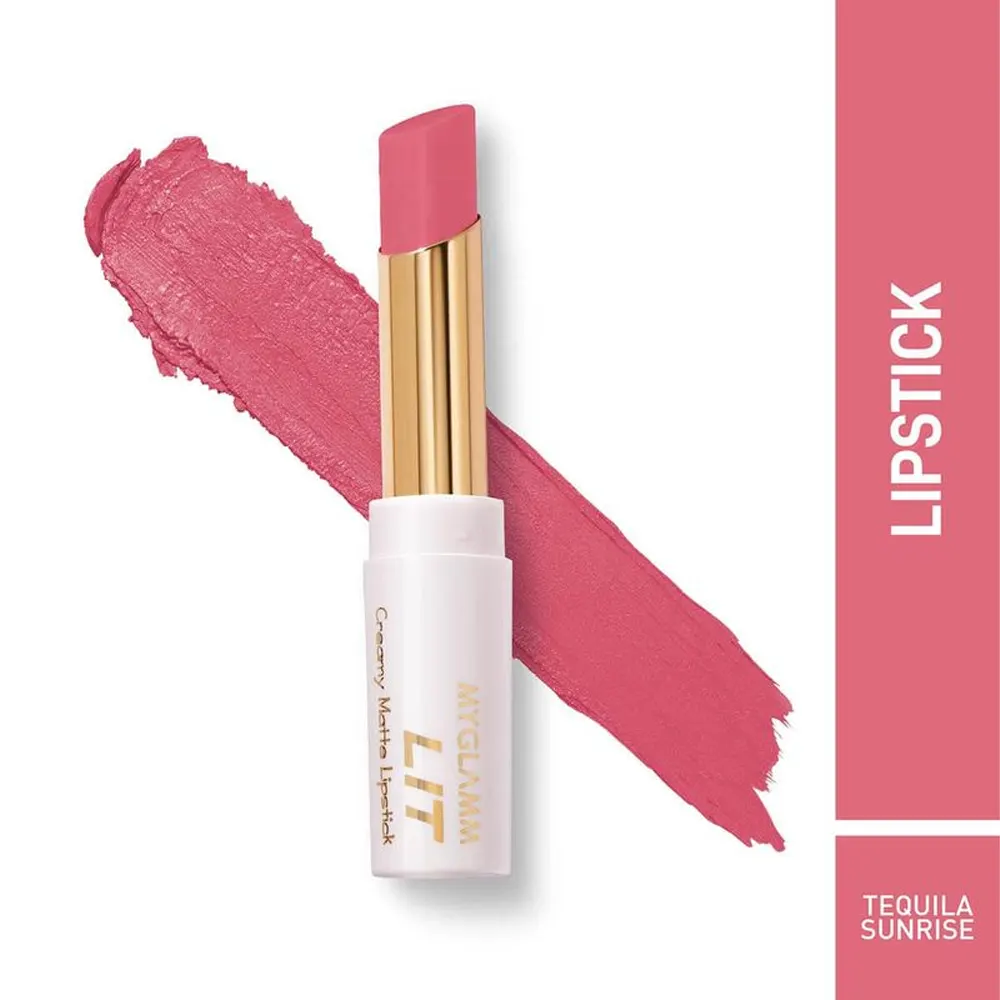 Myglamm Lit Creamy Matte Lipstick Tequila Sunrise 3.7G