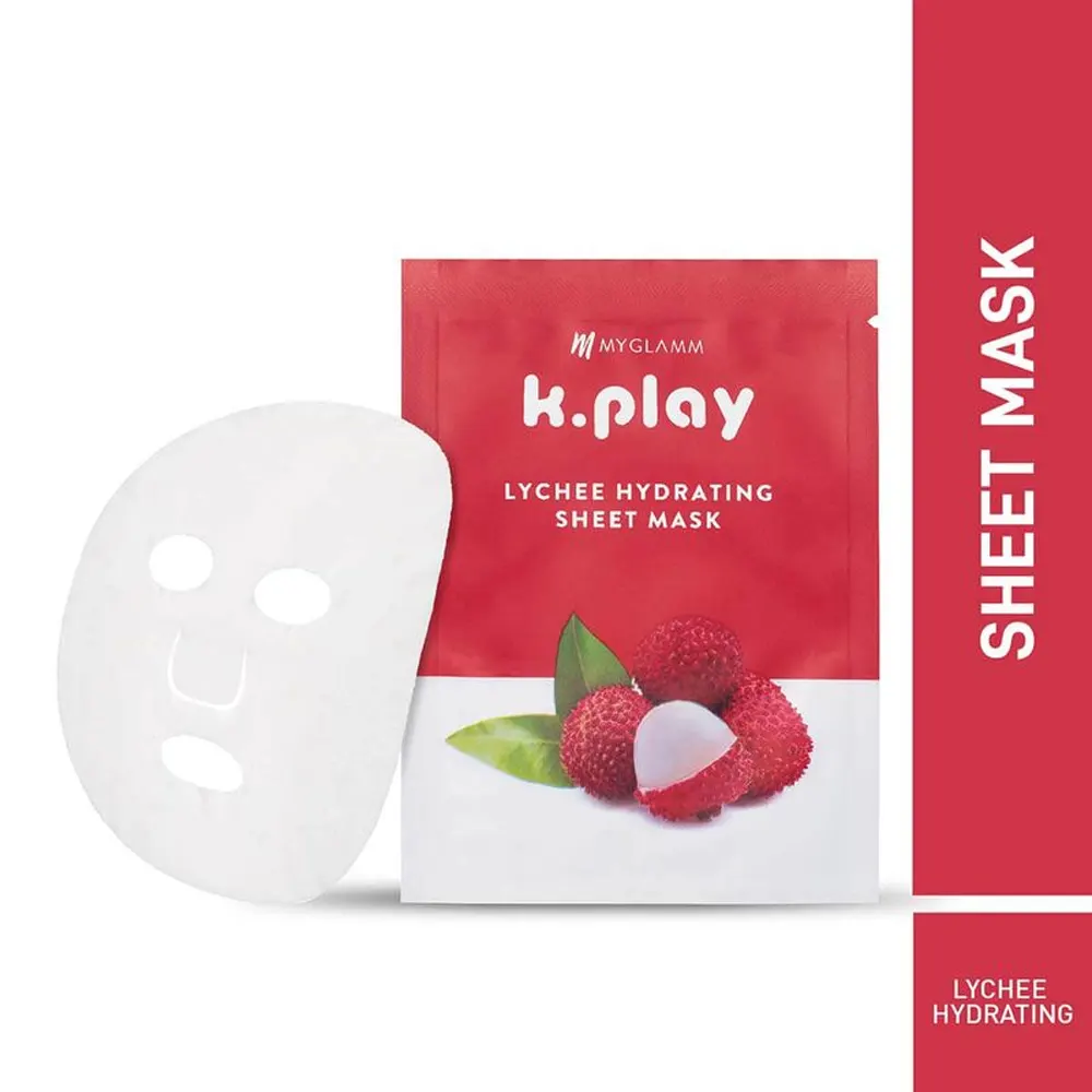 Myglamm K Play Lychee Hydrating Sheet Mask 20Ml