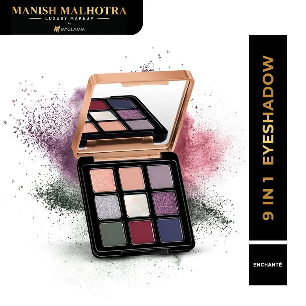 Myglamm Manish Malhotra 9 In 1 Eyeshadow Palette Enchante 9G