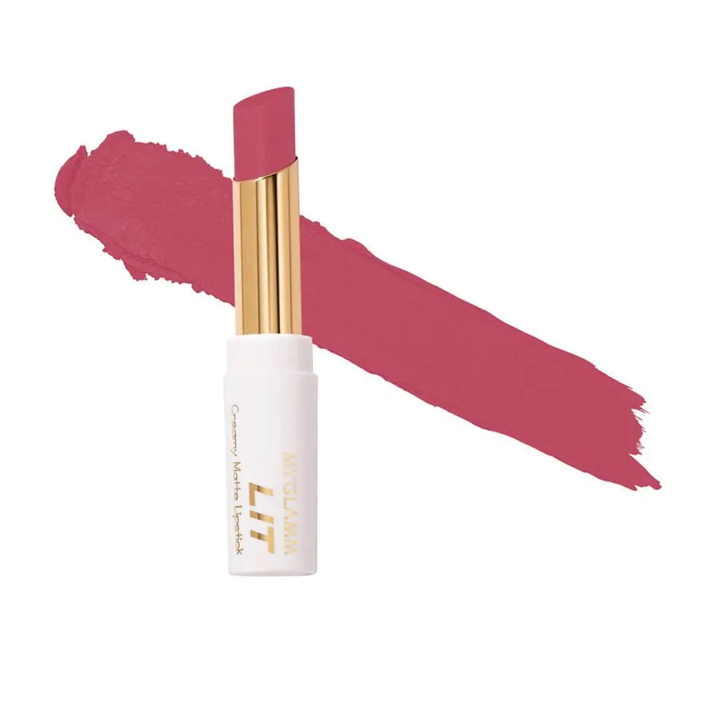 Myglamm Lit Creamy Matte Lipstick Tom Collins 3.7G