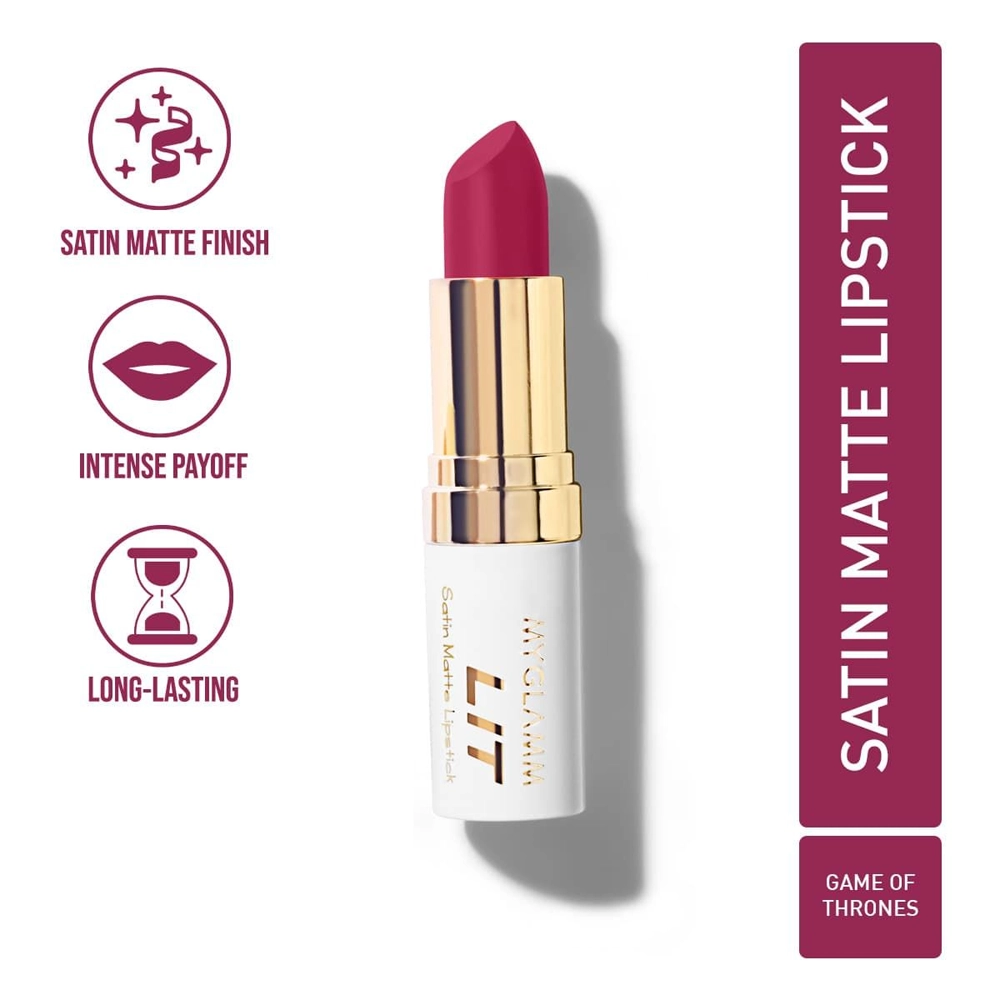 Myglamm Lit Satin Matte Lipstick Game Of Thrones 4.5G