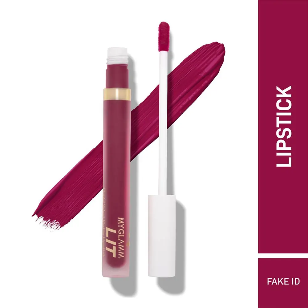 Myglamm Lit Liquid Velvet Matte Lipstick Vm 08 Fake Id 3Ml