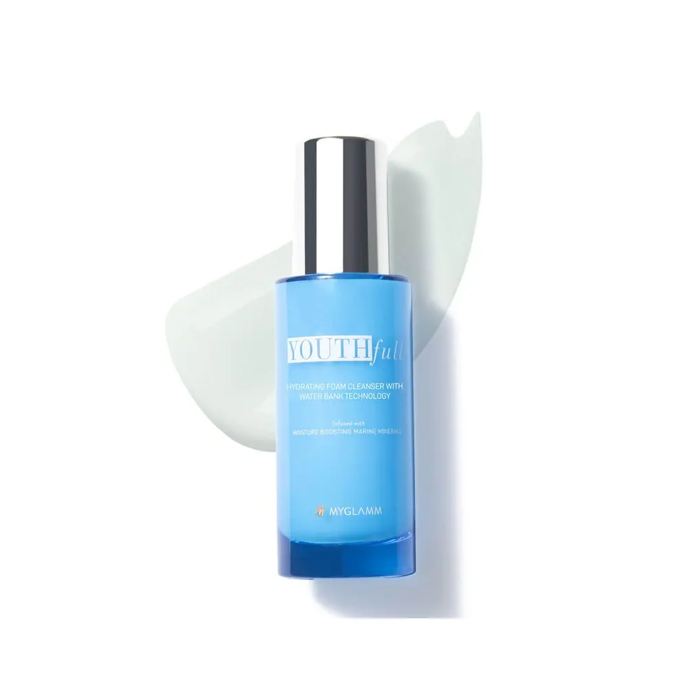 Myglamm Youthfull Hydrating Foam Cleanser With Water Bank Technology 95Ml
