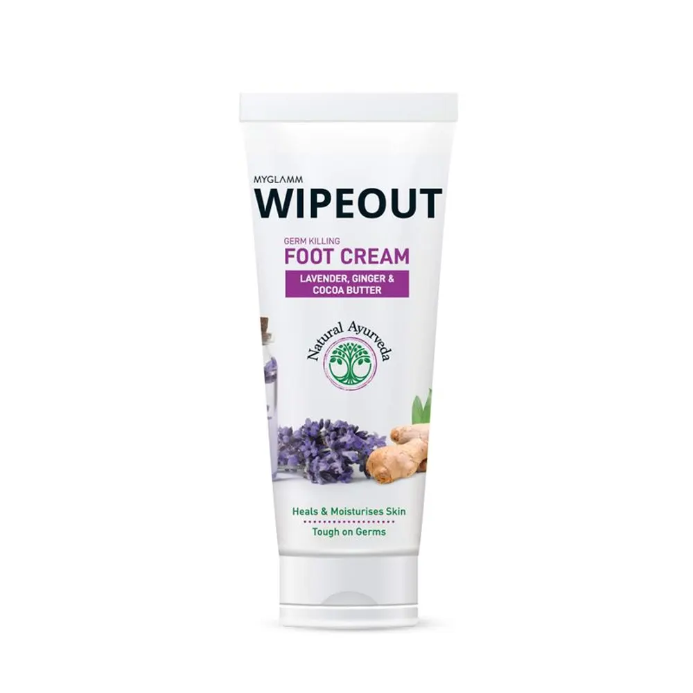Myglamm Wipeout Germ Killing Foot Cream Lavander Cocoa Butter And Ginger 60G