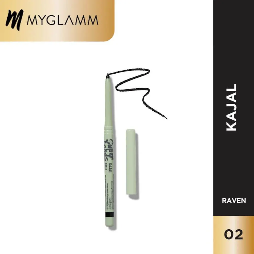 Myglamm Super Foods Kajal Jet Black Avocado Antioxidant Boost 0.35G