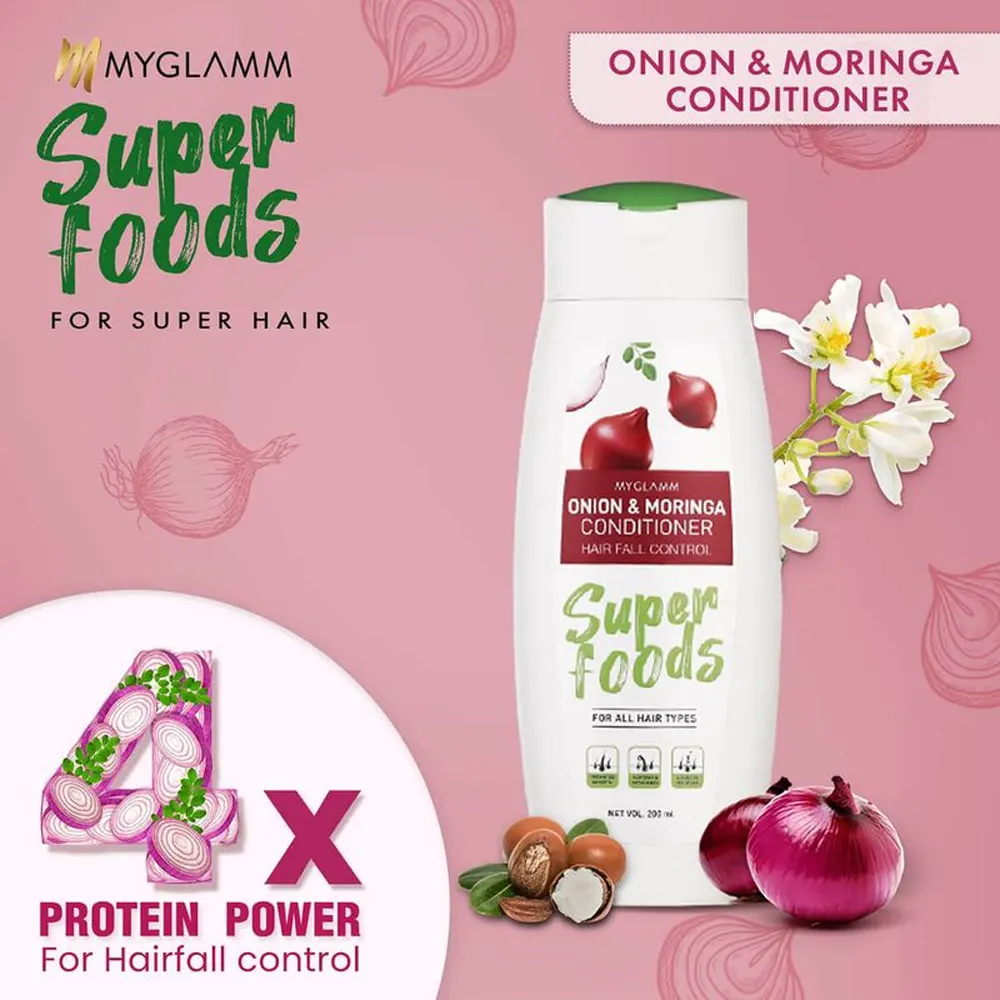 Myglamm Super Foods Onion And Moringa Conditioner Hair Fall Control 200Ml