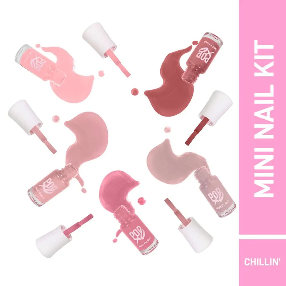 Myglamm Popxo Makeup Collection Chillin Mini Nail Kit 5*3Ml