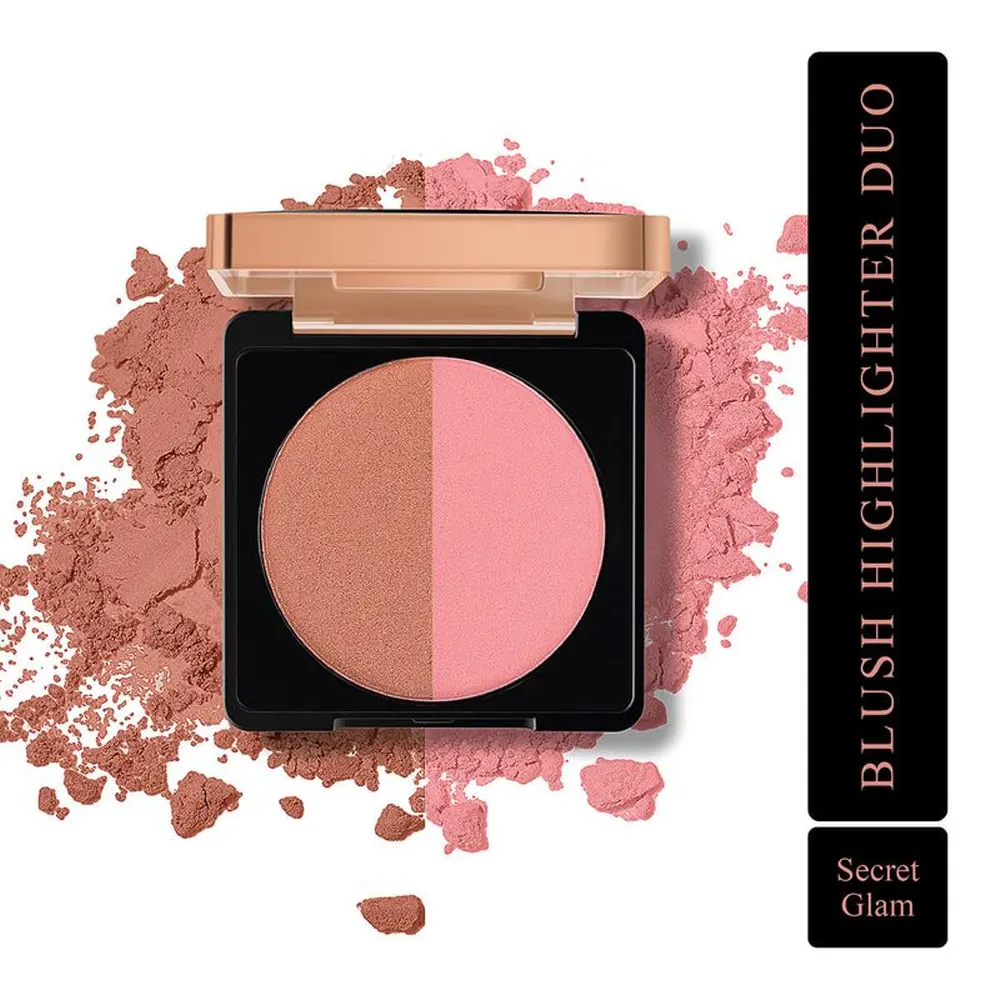 Myglamm Illuminating Blush Highlighter Duo Secret Glam 1N