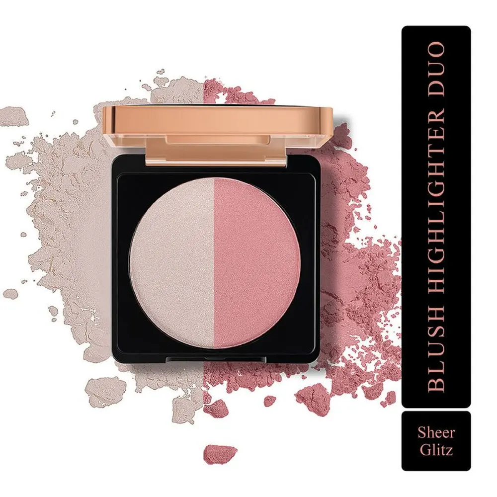 Myglamm Illuminating Blush Highlighter Duo Sheer Glitz 1N