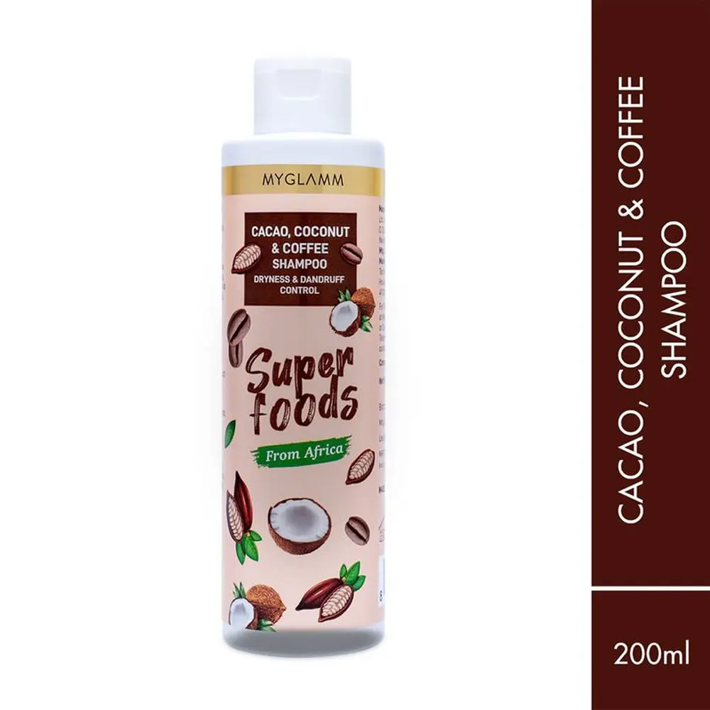 Myglamm Super Foods Cacao, Coconut And Coffee Shampoo 200Ml