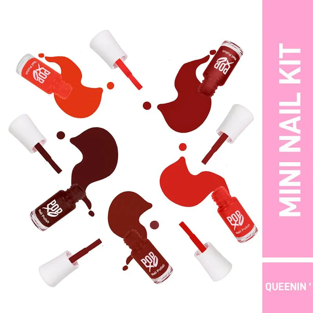 Myglamm Popxo Makeup Collection Queenin Mini Nail Kit 5*3Ml