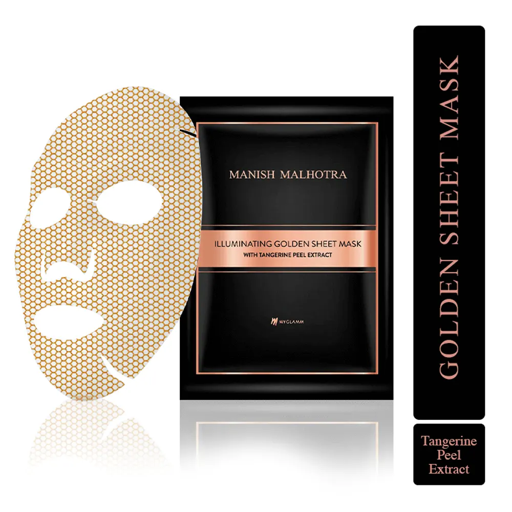 Myglamm Illuminating Golden Sheet Mask With Tangerine Peel Extract 20G