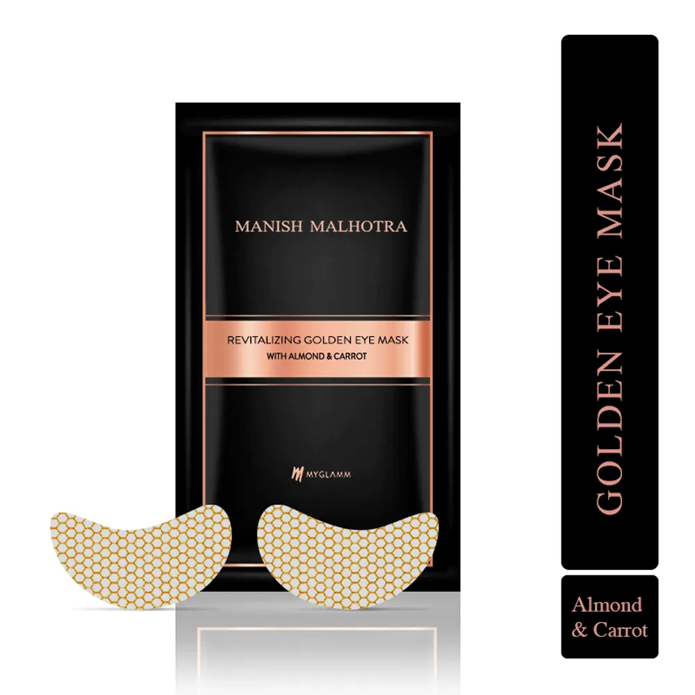 Myglamm Revitalizing Golden Eye Mask With Almond And Carrot 4G
