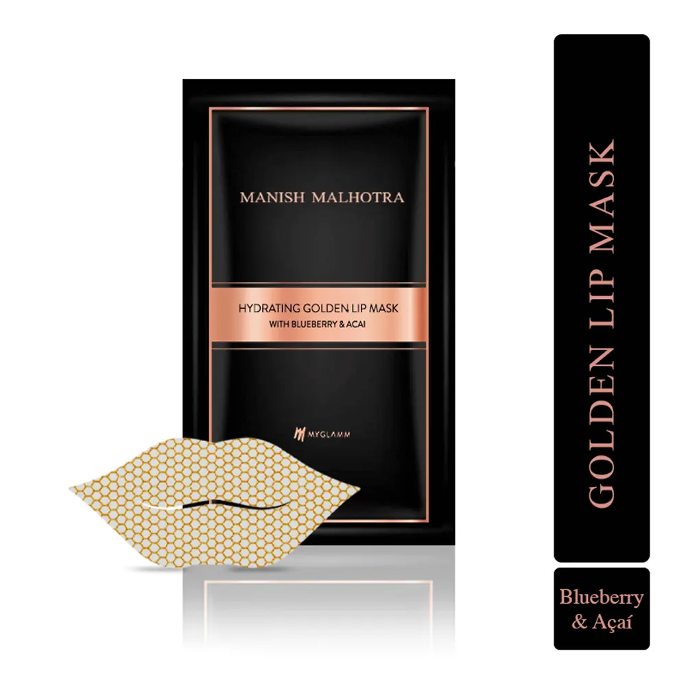 Myglamm Hydrating Golden Lip Mask With Blueberry And Acai 5G