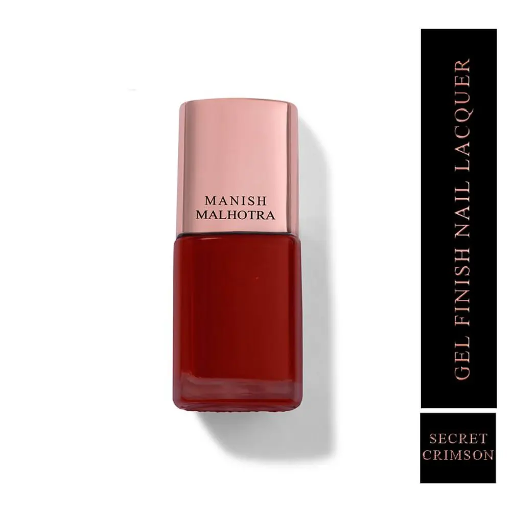 Myglamm Gel Finish Nail Lacquer Gl 24 Secret Crimson 10Ml