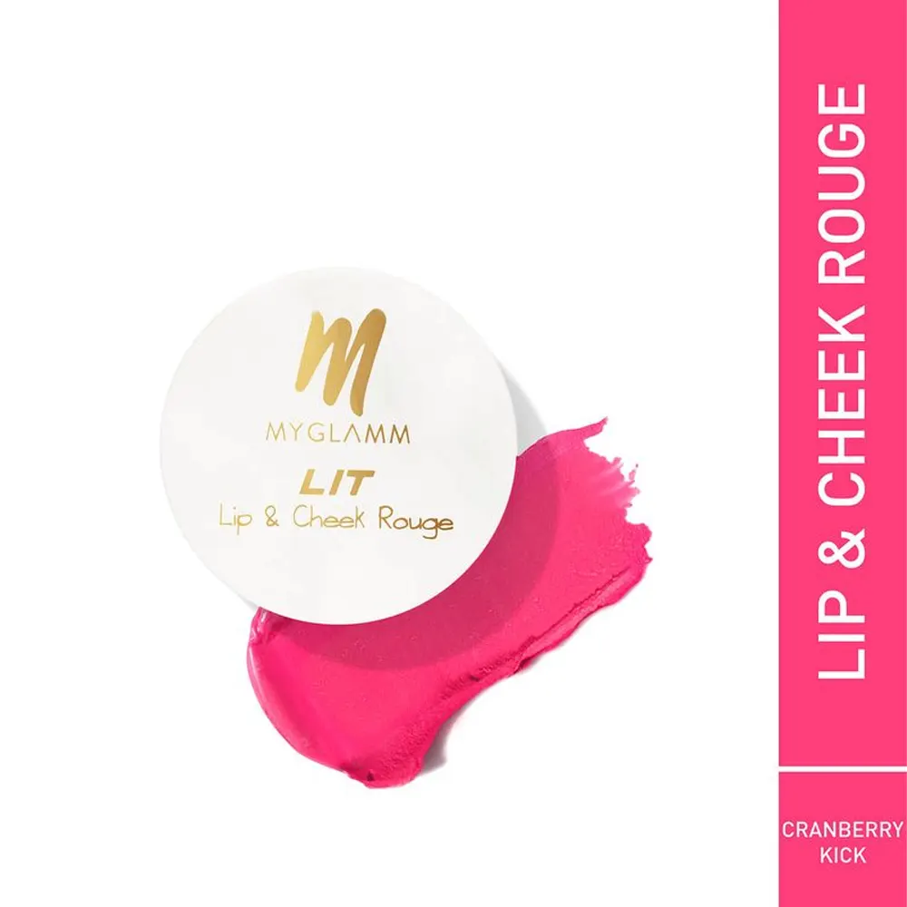 Myglamm Lit Lip And Cheek Rouge 04 Cranberry Kick 10G