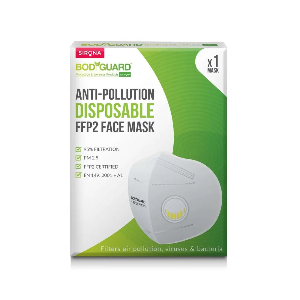 Sirona Body Guard Anti-Pollution Disposable Ffp2 Face Mask 1N
