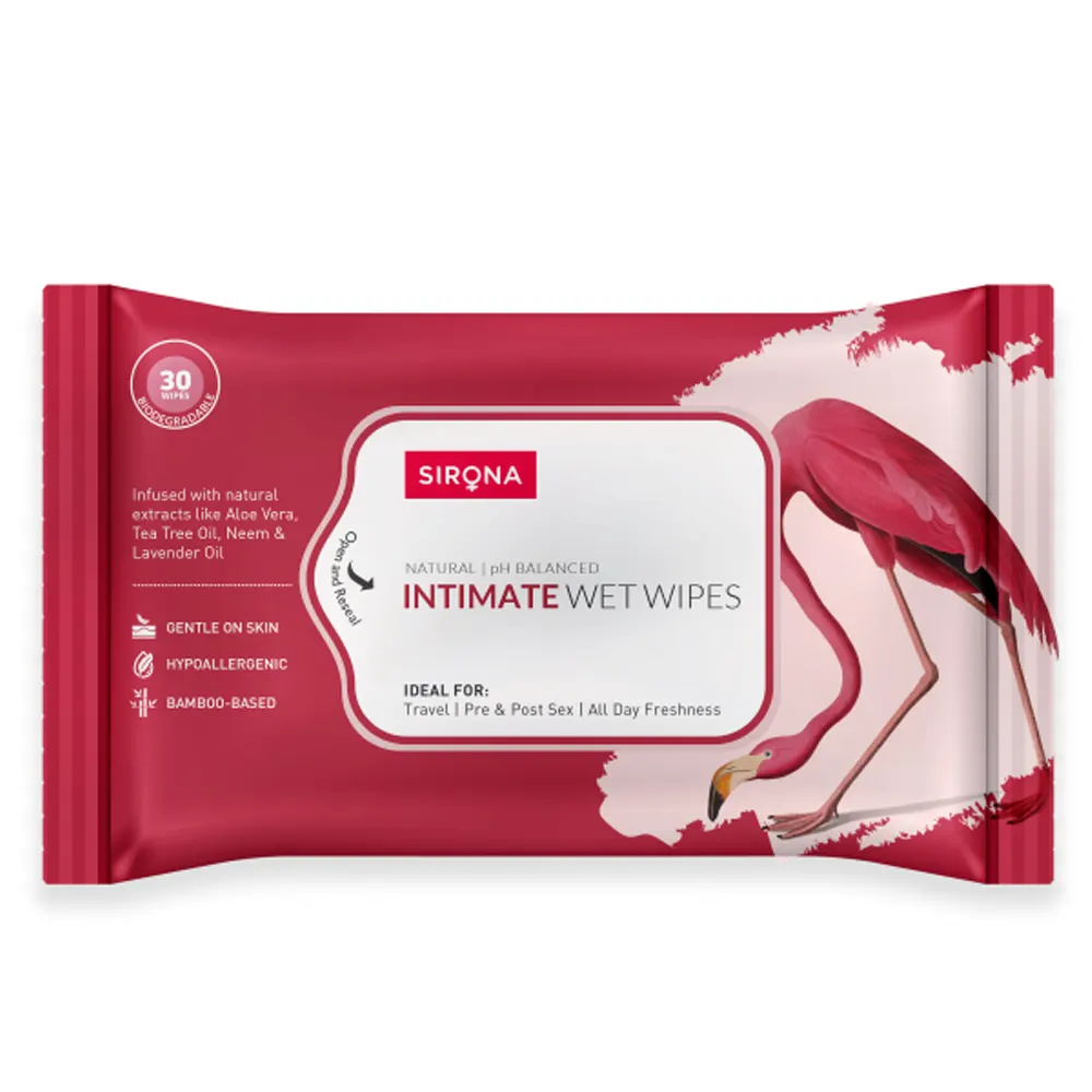 Sirona Intimate Wet Wipes 30 Wipes