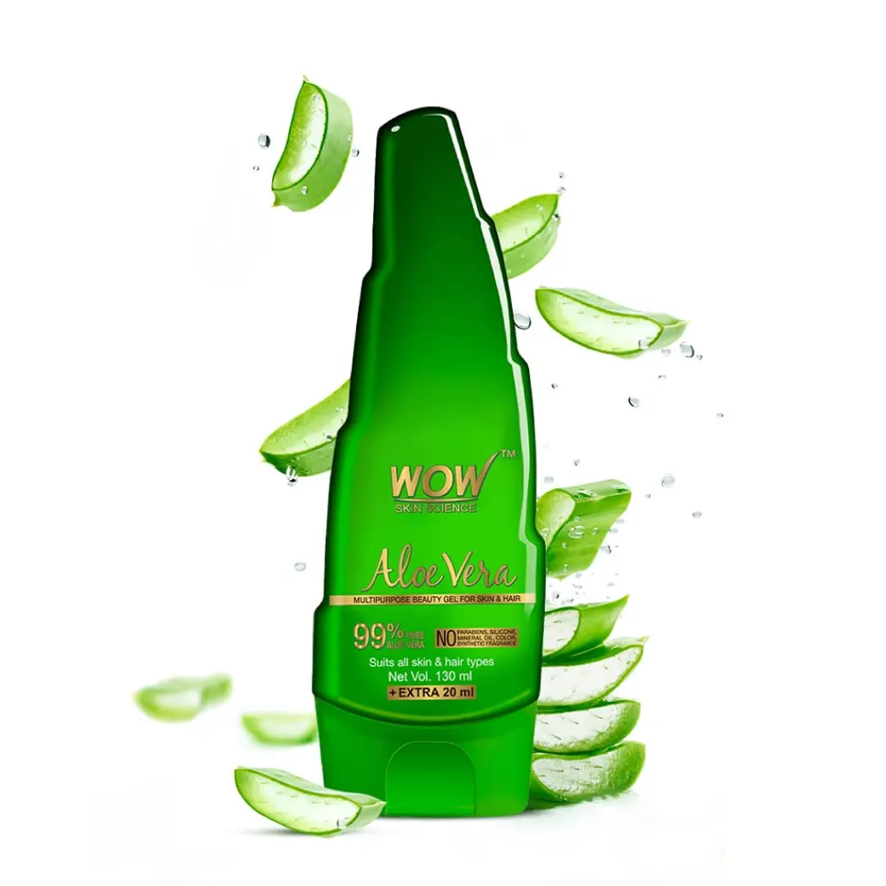 Wow Skin Science Aloe Vera Multipurpose Beauty Gel For Skin &Amp; Hair ( Suits All Skin &Amp; Hair Types) 130Ml +20Ml Extra