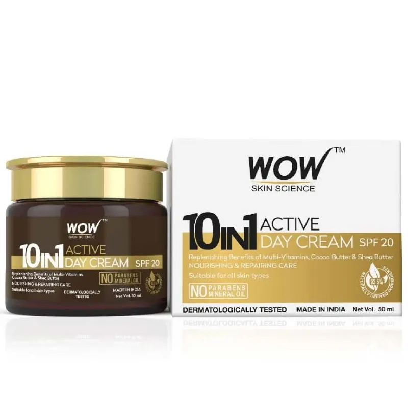Wow Skin Science 10 In 1 Active Day Cream Spf20 50Ml