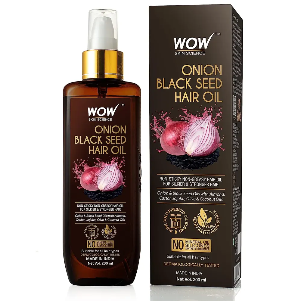 Wow Skin Science Onion Black Seed Hair Oil 200Ml