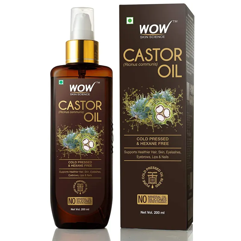 Wow Skin Science Castor Oil Cold Pressed & Hexane Free 200Ml