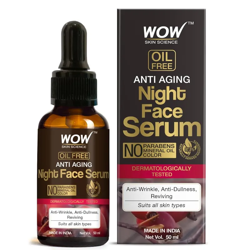 Wow Skin Science Anti Aging Night Face Serum 50Ml