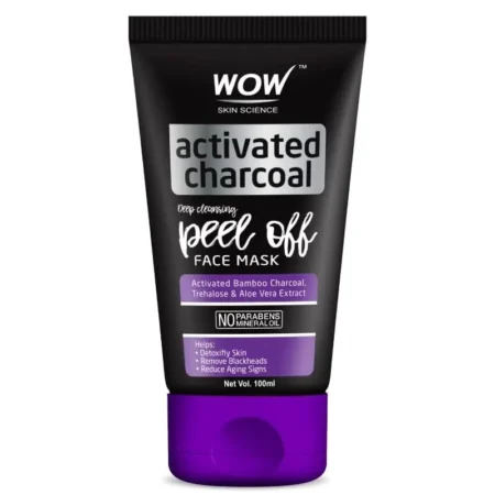 Wow Skin Science Activated Charcoal Peel Off Face Mask 100Ml