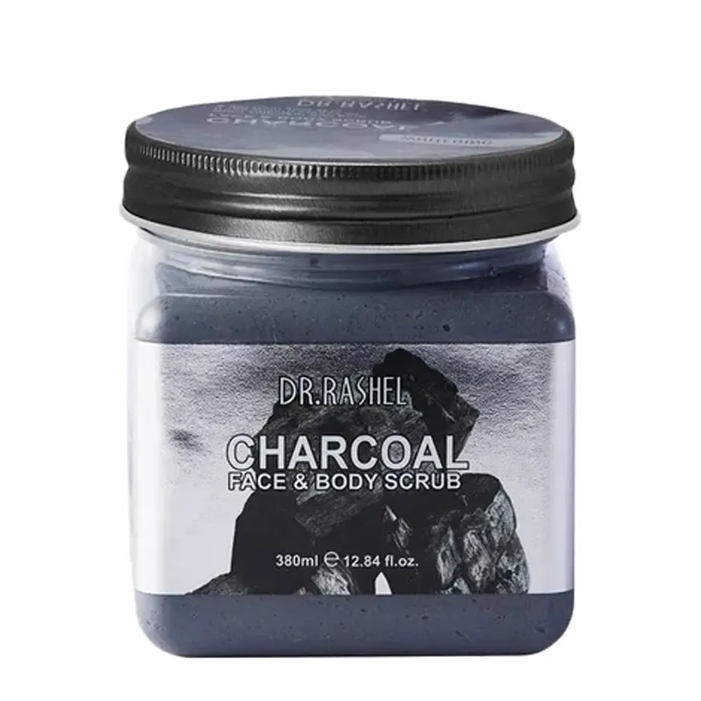 Dr Rashel Whitening Face & Body Scrub Charcoal 380Ml