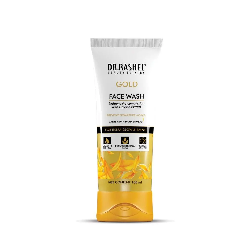 Dr Rashel Gold Face Wash For Extra Glow & Shine 100Ml