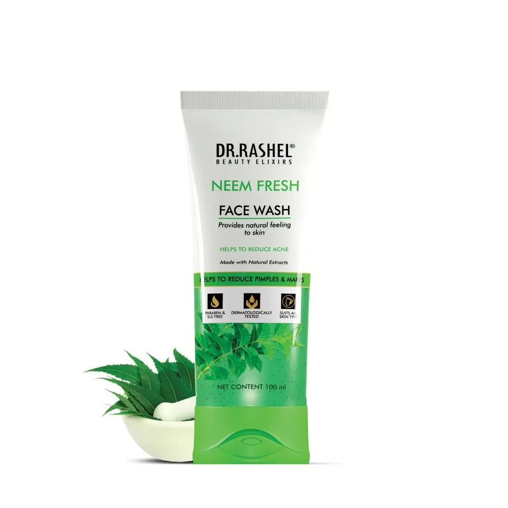 Dr Rashel Neem Fresh Face Wash Helps To Reduce Pimples & Marks 100Ml
