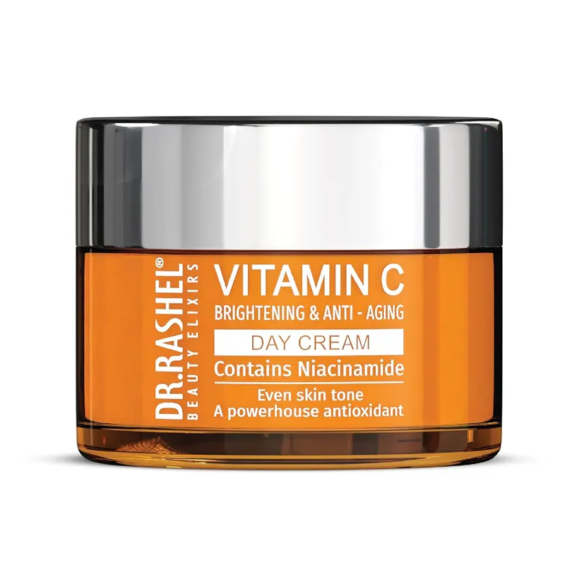 Dr Rashel Vitamin C Face Cream Brightening & Anti Aging Contains Niacinamide Deeply Moisturizes Improve Fine Lines, Dull Skin 50G