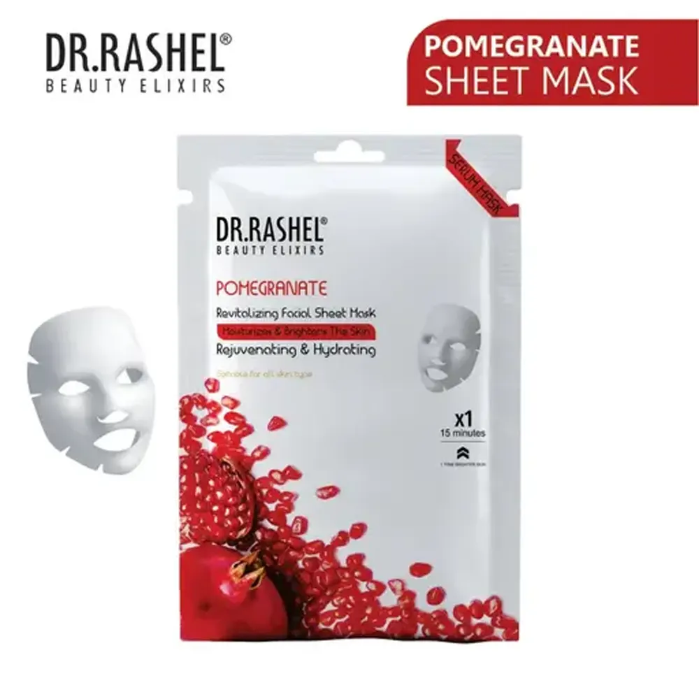 Dr Rashel Pomegranate Revitalizing Facial Sheet Mask 20G