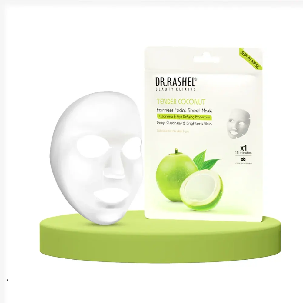 Dr Rashel Tender Coconut Fairness Facial Sheet Mask 20G