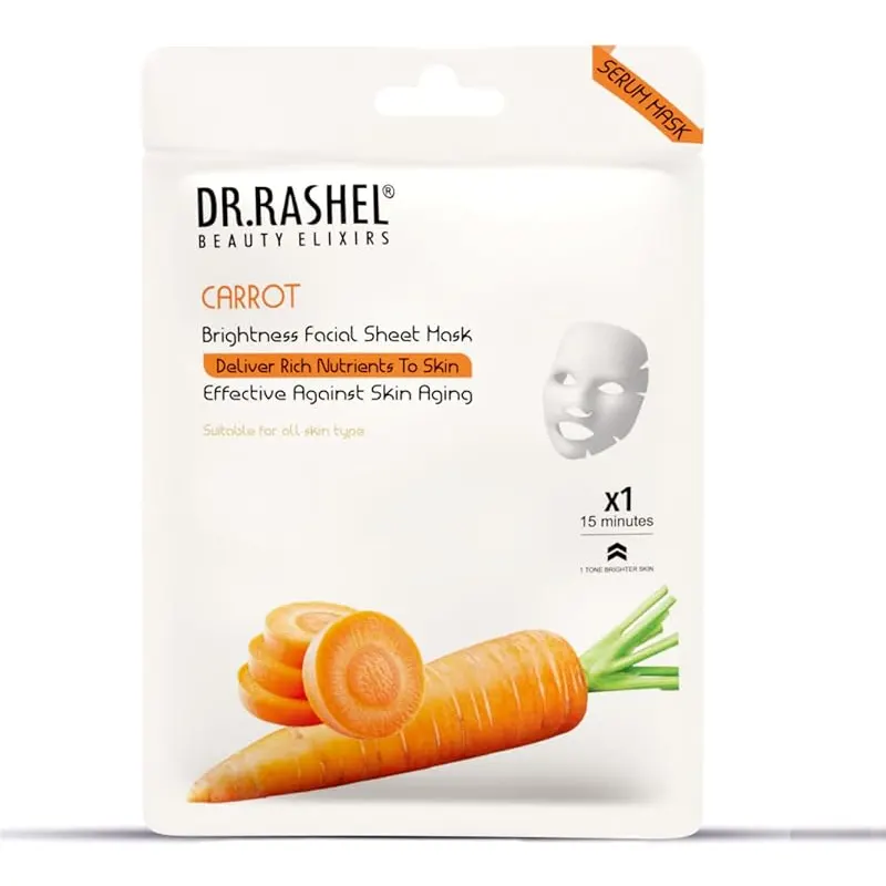 Dr Rashel Carrot Brihtness Faical Sheet Mask 20G